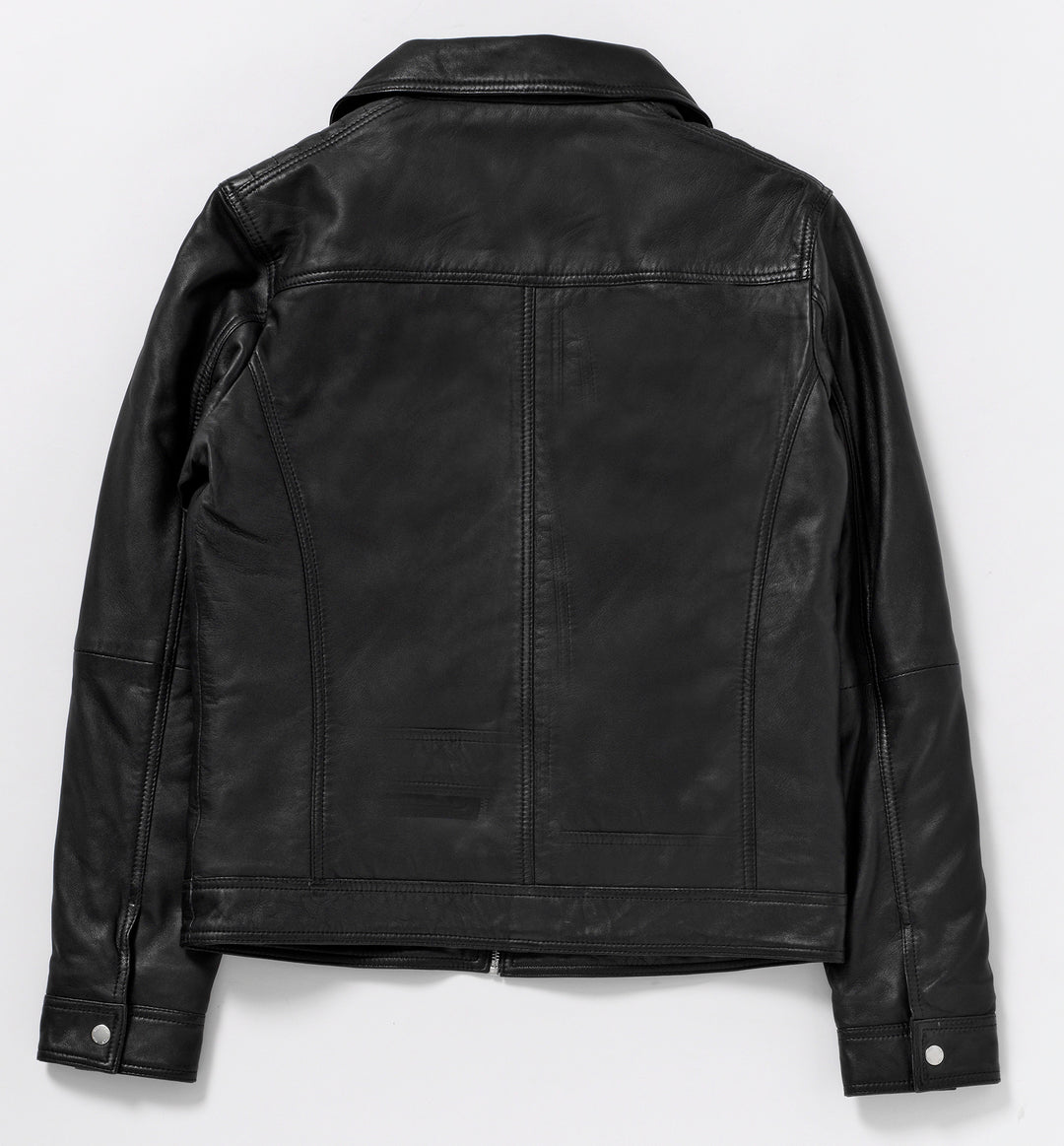 ジャケット・アウター NO ID. docking leather double zip jacket Undercover Leather Double Rider Jacket in Black | FWRD